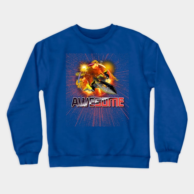 Awesome Crewneck Sweatshirt by Tip Top Tee's